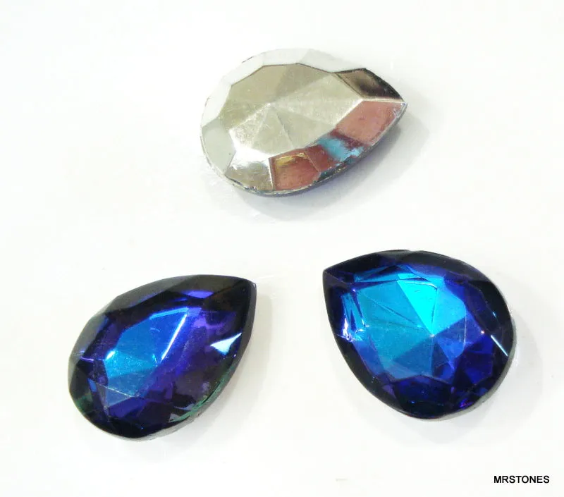 18x13mm (4320/2) TTC Heliotrope / Bermuda Blue Pendeloque Shape