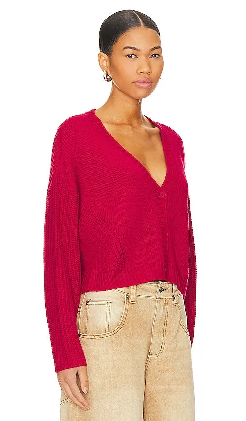 525 Harper Cardigan in Red