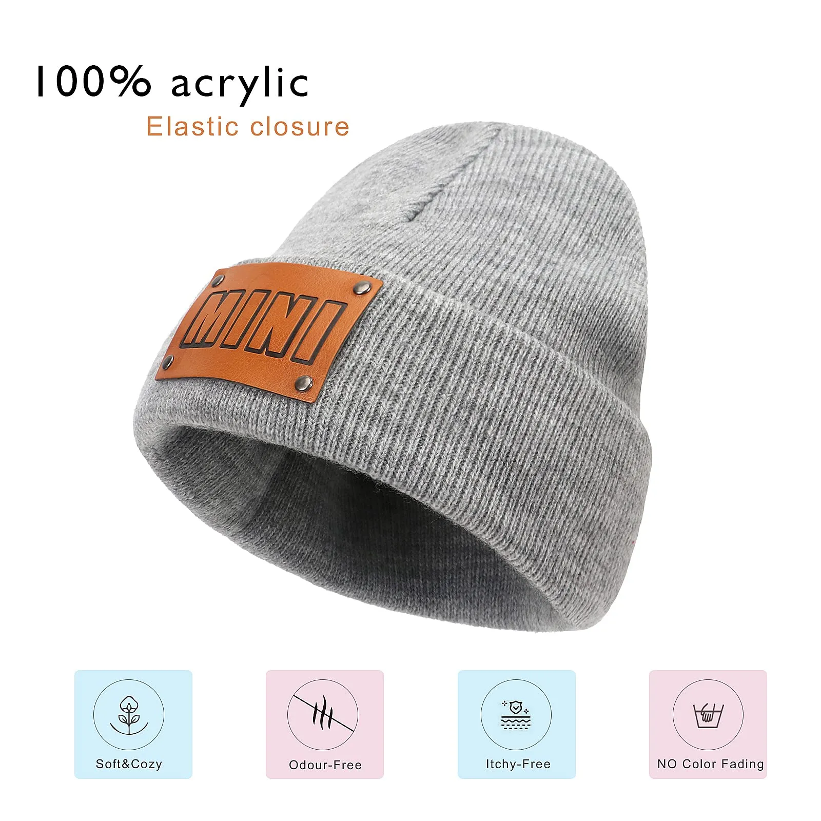 Asufegucd 2PCS Parent-Child Hat,Women's Knitted Beanie Cap,Baby Warm Hiphop Cap,Mother&Baby Winter Knit Wool Beanie,Ski Cap