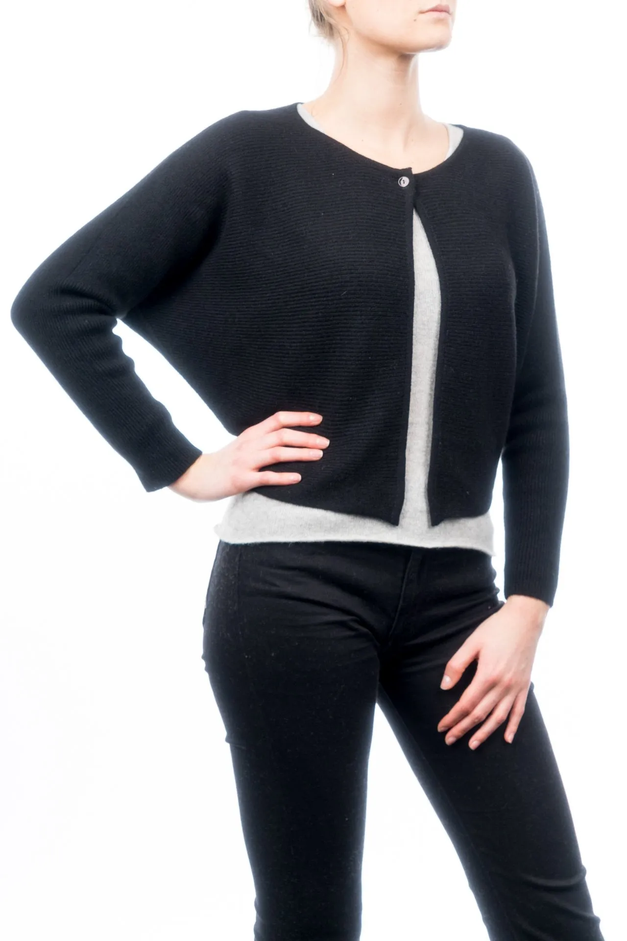 Cardigan corto 100% Cashmere