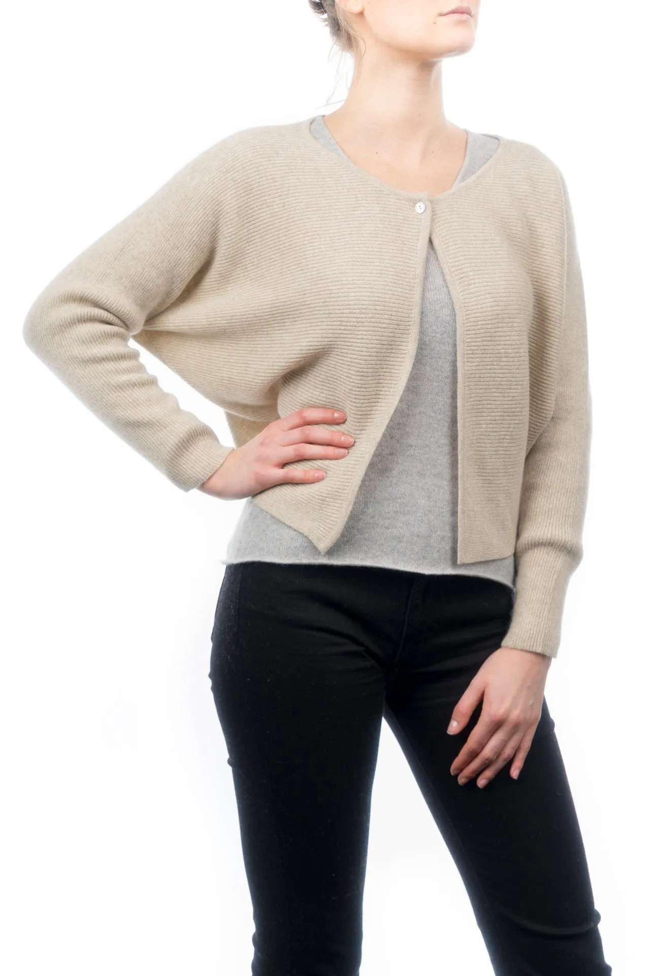Cardigan corto 100% Cashmere