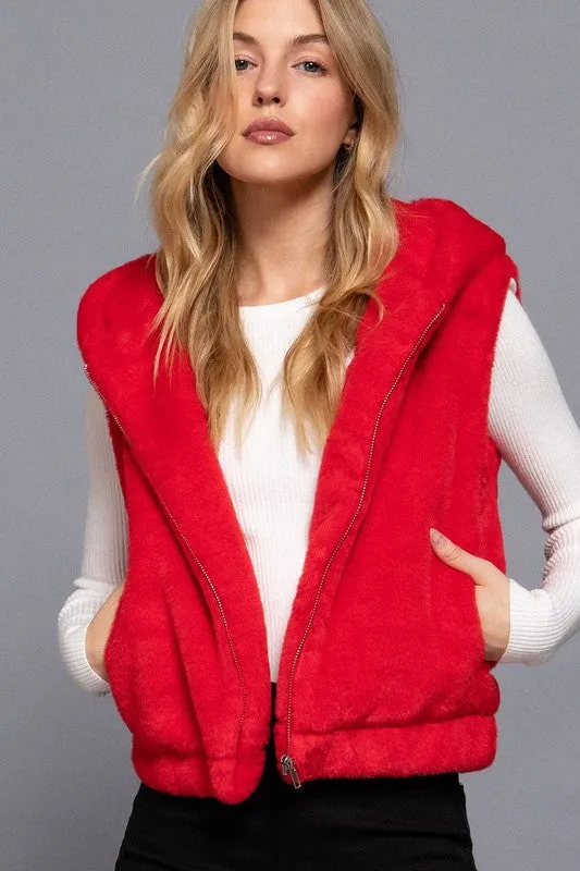 Faux Fur Vests - 2 Colors!