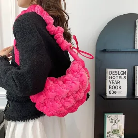 High Quality Crossbody Puffer  Faux Fur Bag-Showtown