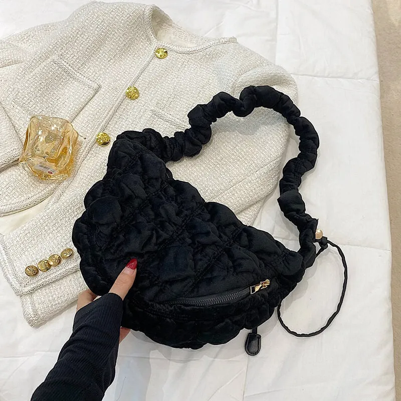 High Quality Crossbody Puffer  Faux Fur Bag-Showtown