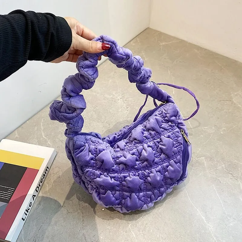 High Quality Crossbody Puffer  Faux Fur Bag-Showtown