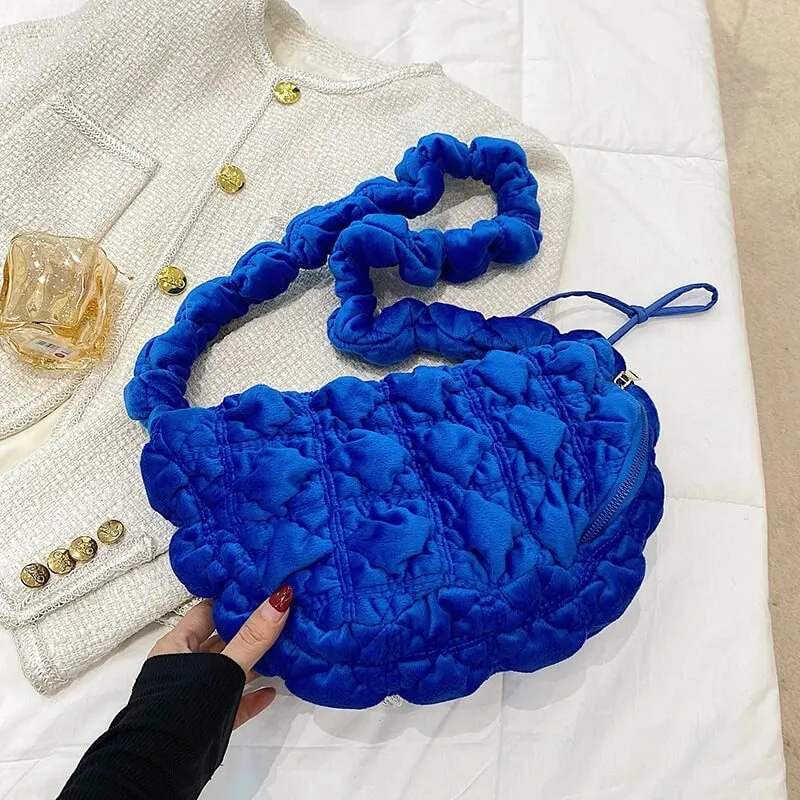 High Quality Crossbody Puffer  Faux Fur Bag-Showtown