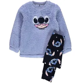 LILO & STITCH Blue Fleece Top Pyjamas