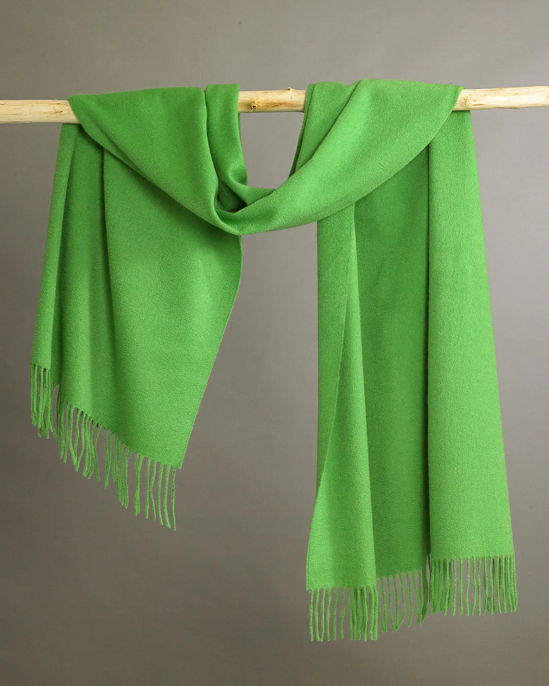 Lime Green Cashmere Stole