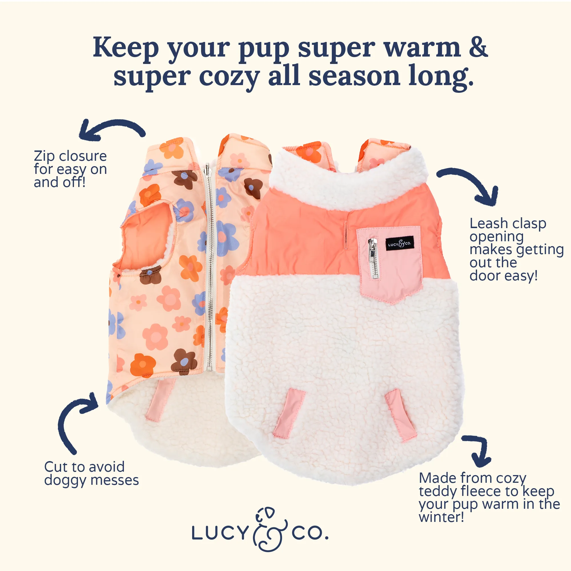 Reversible Teddy Vest - Let's Groove