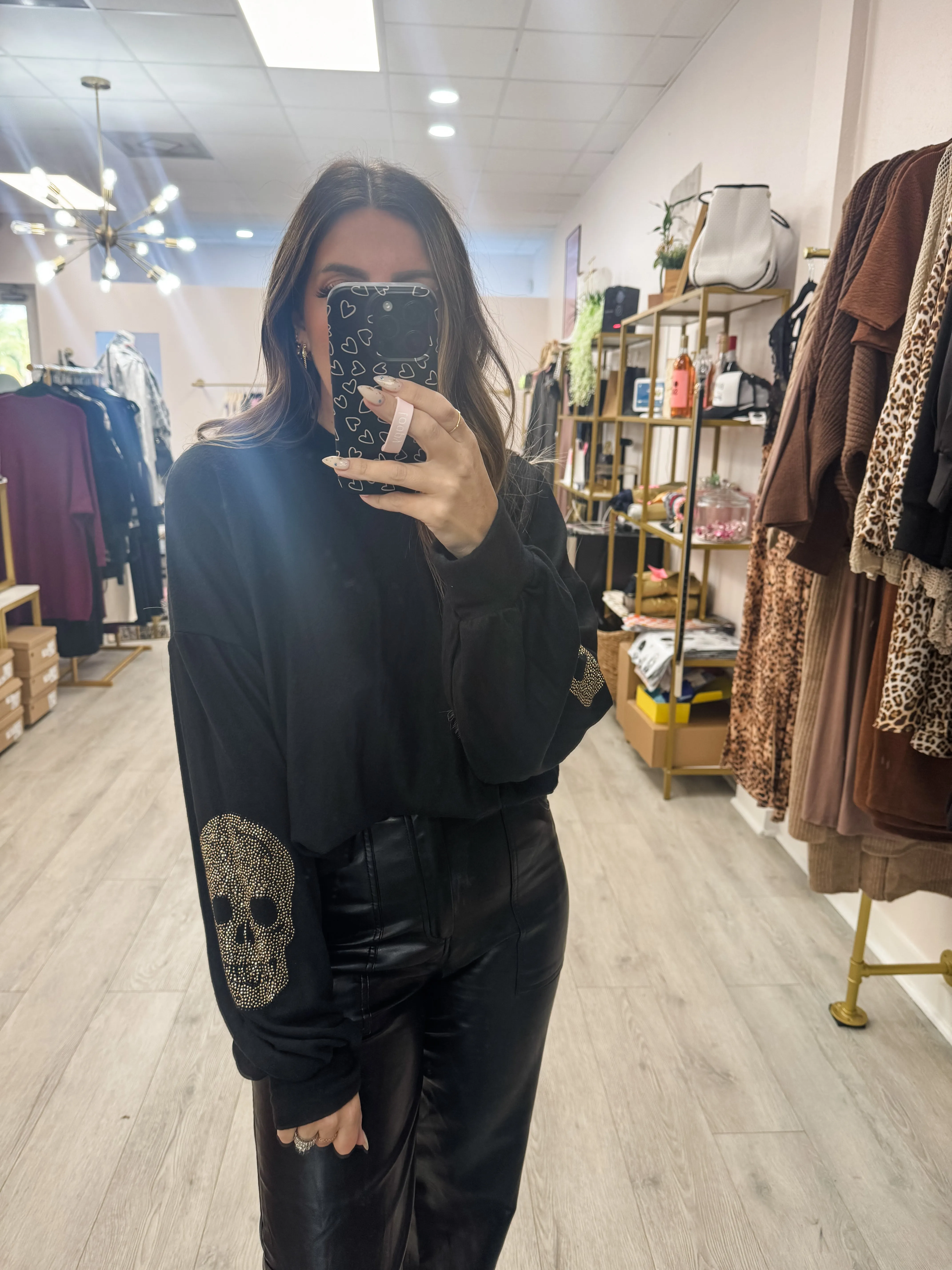 Stud Skull Top