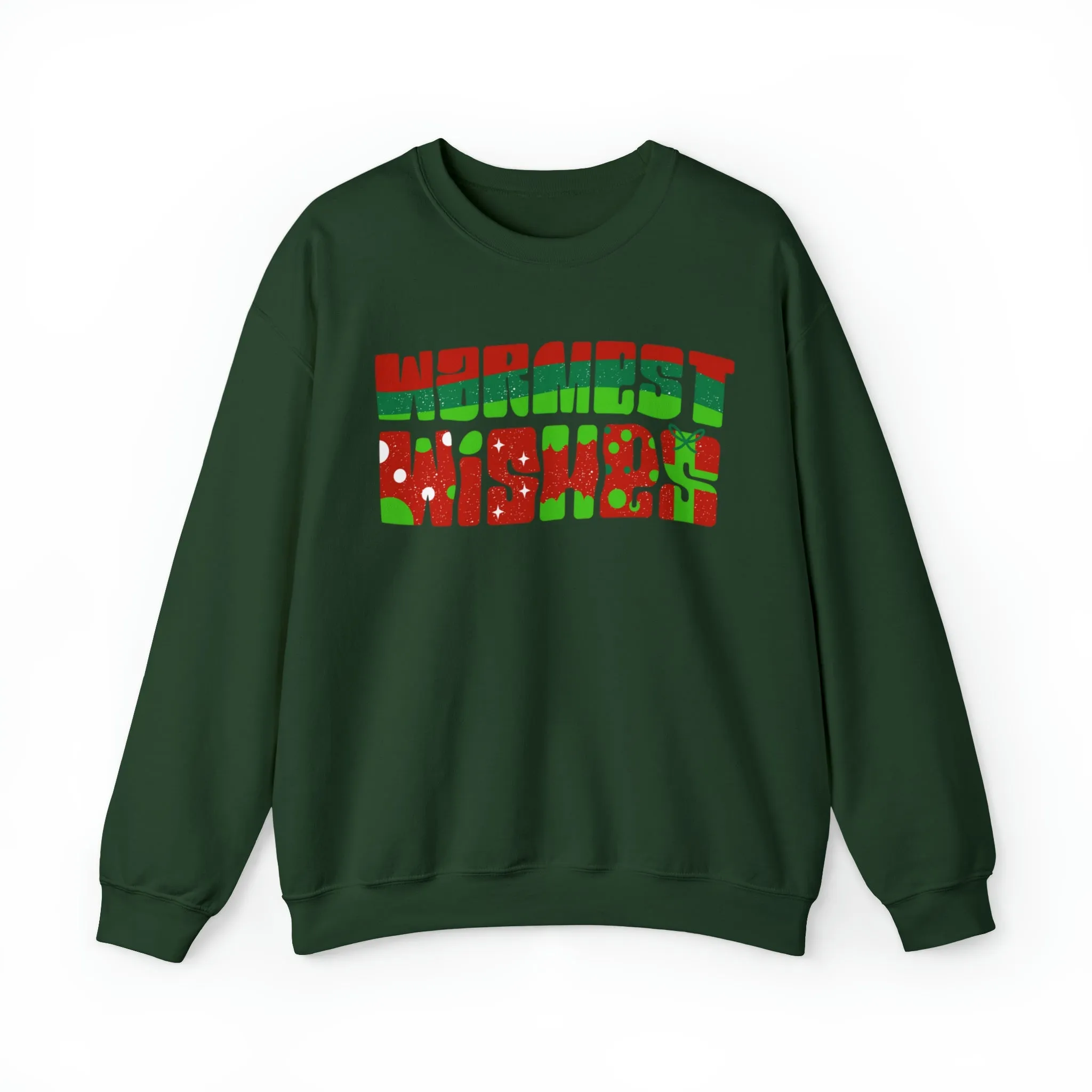 Warmest Wishes Women's Red and Green Sweatshirt