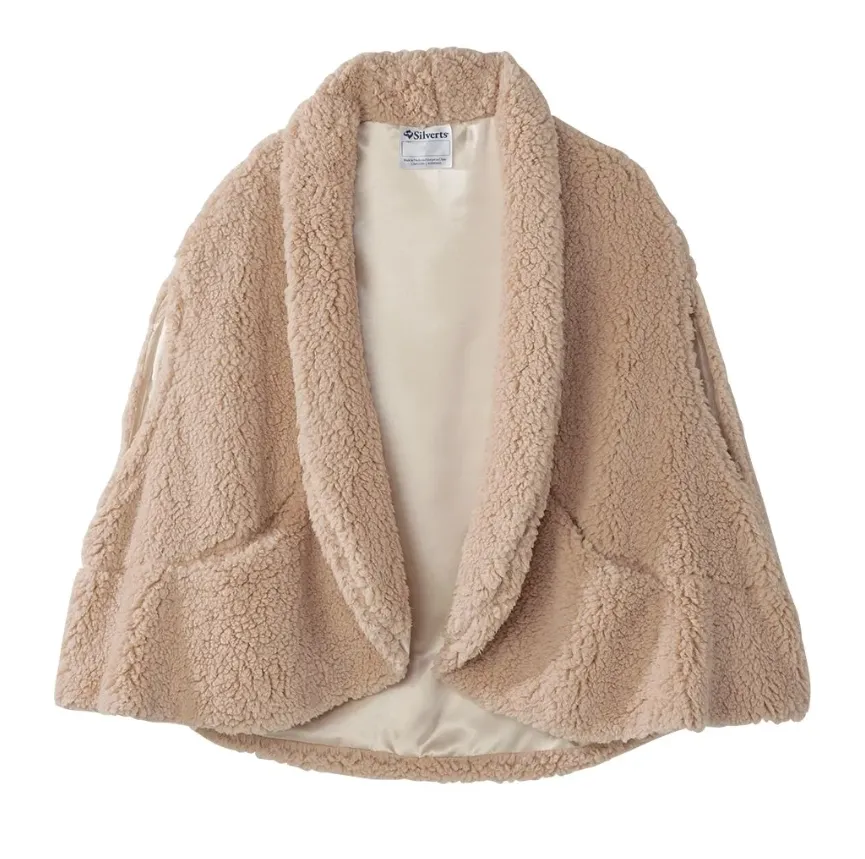 Women's Adaptive Wheelchair Cape Plush Shawl